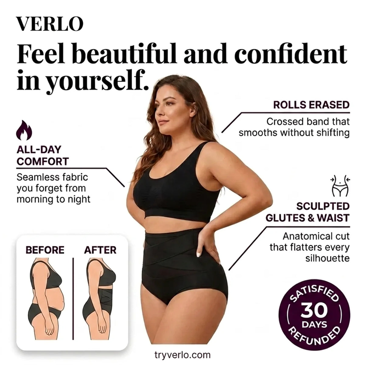 CrossBand™ Shaping Slip — High-Waisted Seamless Tummy Control